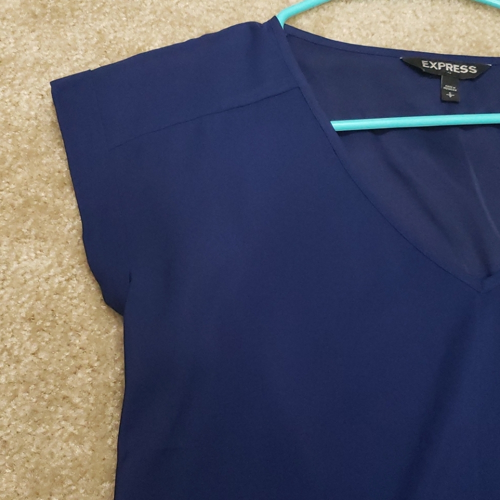 Express Blue Blouse - Picture 3 of 5